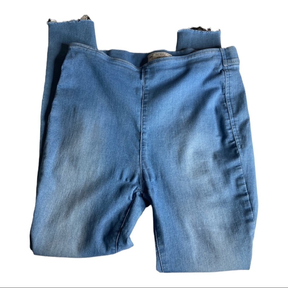 Free People Blue Pull Up Style Jeans Sz 30